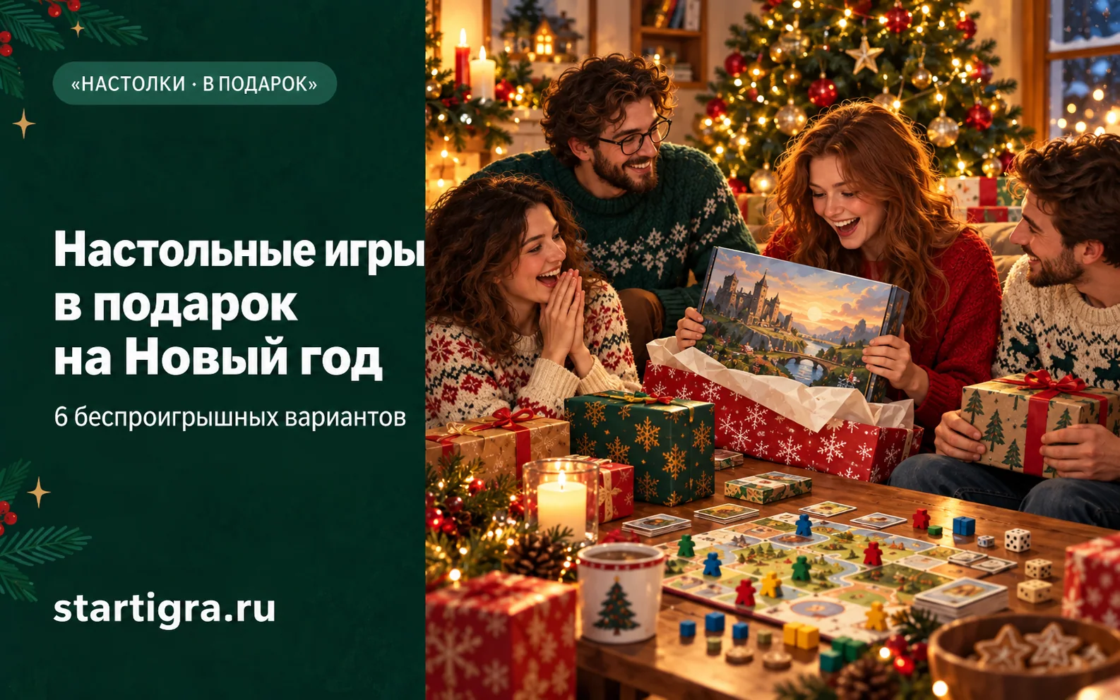 Настольные игры в подарок на Новый год: выбираем под человека